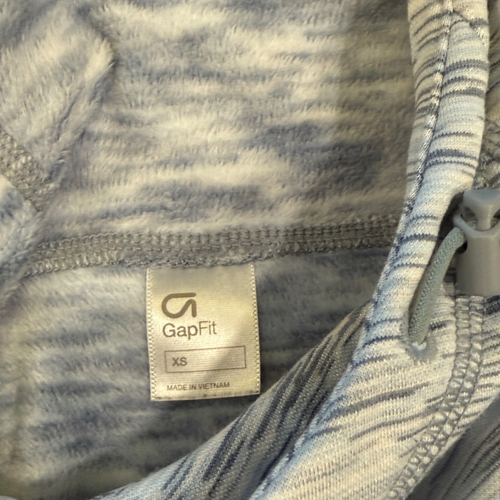 Gap Gray/Blue Patterned Hooded Jacket - image 2